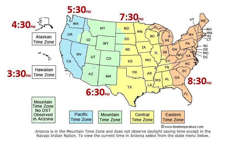USA Time zone