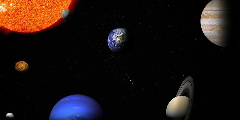 Alcuni pianeti nello spazio
