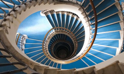 Tromba delle scale a spirale