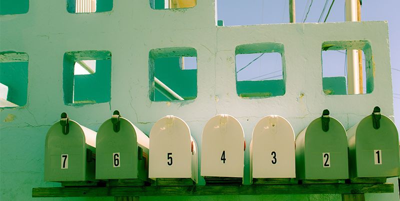 Caselle della posta numerate